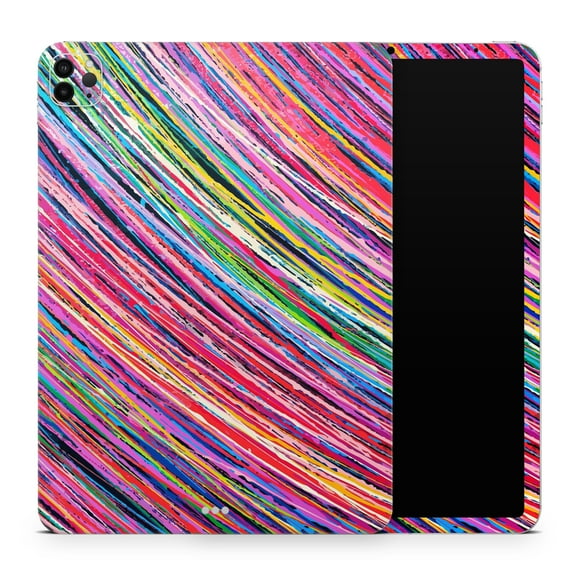 DesignSkinz Abstract Color Strokes Full-Body Skin Decal Wrap Cover for iPad (A1219/A1337)