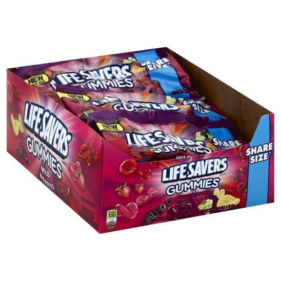 WM Wrigley Jr LifeSavers Gummies Candy, 15 ea