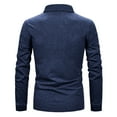 thumbnail image 4 of Dovford Men's Polo Shirts with Pocket Long Sleeve Casual Moisture Wicking Golf Polo Shirts Button Basic Plaid Collar T Shirt, 4 of 7