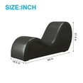 thumbnail image 3 of SCUQI Yoga Chair Curved Yoga Chaise Lounge Yoga Sofa Indoor Small Lounge Chair for Adults Stretching Exercising Relaxing Living Room Apartment Office (Black), 3 of 6