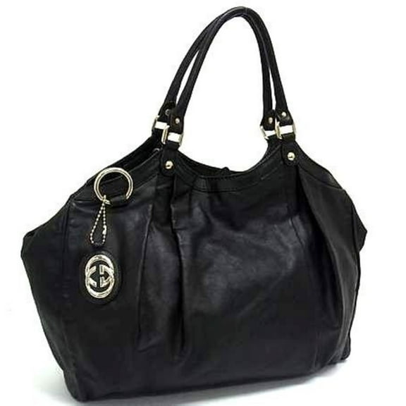 Pre-Owned GUCCI Sukey Tote Bag 211943 in Black Leather, Women's (Good)