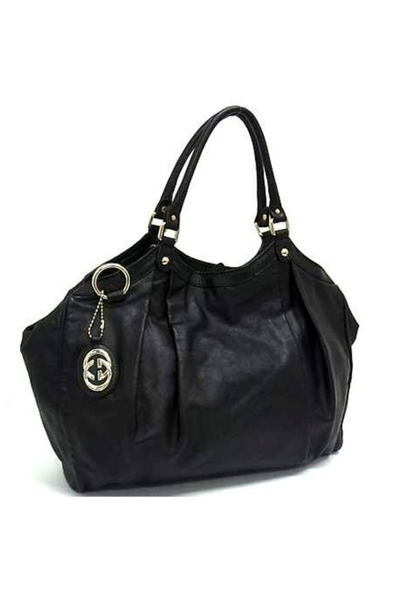 Pre-Owned GUCCI Sukey Tote Bag 211943 in Black Leather, Women's (Good)
