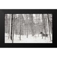 thumbnail image 2 of McLoughlin, James 24x16 Black Modern Framed Museum Art Print Titled - A Snowy Walk II, 2 of 5