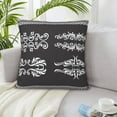 thumbnail image 5 of LNWH Decorative Pillow Covers, Arabesque Floral Decoration Square Sofa Decorative Knit Pillow Case, 20"x20", 5 of 8