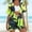 Green women's 2 piece shorts set a1, variant on Cagogo Women's 2 Piece Shorts Set Casual Summer Cruise Outfits Loose V Neck Crop Top Comfy Pants Matching Lounge Sets Airport Travel Clothes, Green S