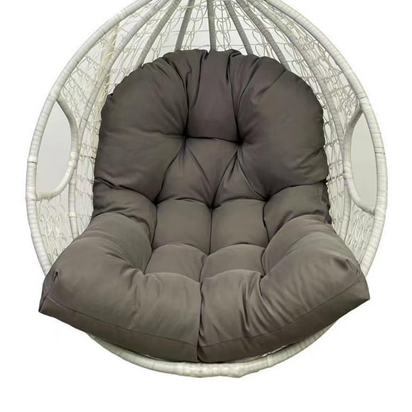 Injueey Cojín de cesta colgante de poliéster Disfrute de cada momento con comodidad Cojín de cuna para silla colgante Providi Decoración del hogar gris oscuro 80*120cm