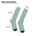 thumbnail image 2 of Naloa Lemon Ice Cream Thigh High Socks Extra Long Stretchy Sock Women Over Knee High Opaque Stocking Daily Wear, 2 of 6