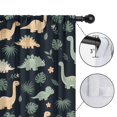 thumbnail image 4 of Blackout Kids Curtains,Dark Green Leafy Dinosaurs Pattern Childrens Insulated Curtains Set Of 2,Bedroom Essentials,Toddler Room Decor 42"x84", 4 of 5