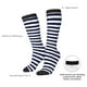 thumbnail image 4 of Balery Navy Blue And White Stripes Calcetines novedosos Calcetines deportivos Calcetines hasta la rodilla Calcetines de algodón Calcetines originales y geniales, 4 of 6