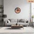 thumbnail image 6 of 2D Flat 1pc 10Inch Wooden American Flag Grunge Wall Clock for Livingroom, Kitchen, or Office, 6 of 7