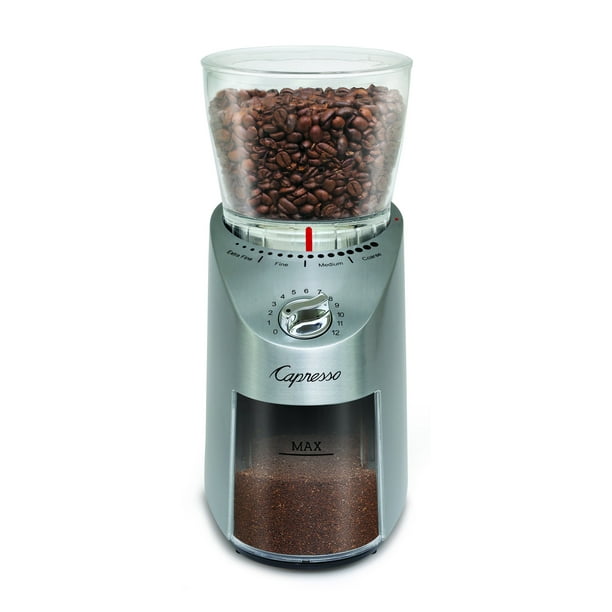 Capresso Infinity Plus Stainless Steel Conical Burr Coffee Grinder