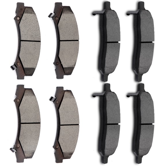 ECCPP 8PCS Ceramic Pads Fits 2006-2011 for Buick Lucerne 4.6L 2006-2008 for Buick Lucerne 3.8L Front Rear Left Right