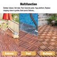 thumbnail image 7 of 10 PCS Interlocking Deck Tiles, 12" x 12" A-cacia Wood Floor Tiles, Waterproof Outdoor Flooring for All Weather Use - Patio, Backyard, Poolside (Brown), 7 of 7