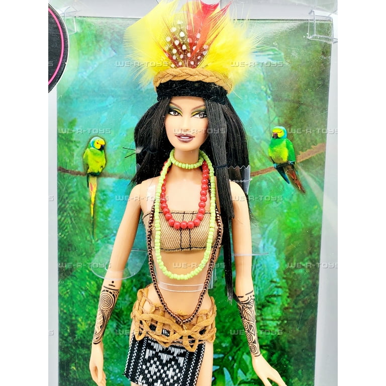 Barbie Dolls of the World Amazonia Doll, Pink Label - Walmart.com