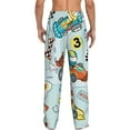 thumbnail image 3 of Junzan Men'S Pajama Pants Cartoon Car Racing Sleepwear Pants Pj Bottoms Drawstring And Pockets, 3 of 9