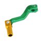 thumbnail image 1 of Palanca de cambio de motocicleta plegable para Kayo T2, aleación de aluminio, palanca de cambio verde con cabeza dorada, 1 of 1