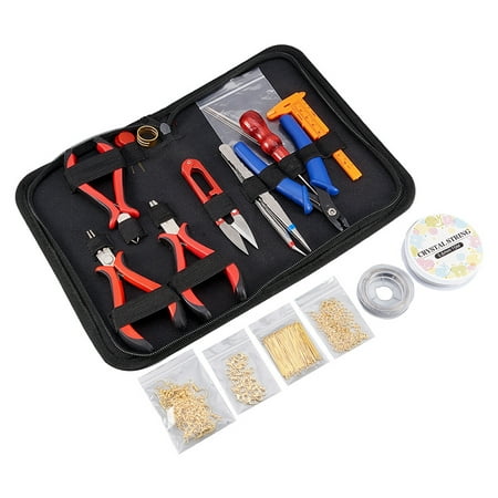 Jewelry Making Supplies Kit Pliers Scissors 304 Stainless Steel Tweezers  Clasp Beading Wire Wrapping Tools 