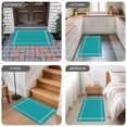 thumbnail image 6 of Pure Teal Green Door Mat Indoor Outdoor, Simple Solid Color Non Slip Welcome Mat with Rubber Backing, Absorbent Fabric Front Door Mats Entryway Rug for Home Patio Entrance 16"x24", 6 of 9