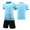 Light Blue, variant on Custom Football Kit Set for Adult and Child, Name Number Team Logo DIY Family Match Personalized Jersey Shirt Shorts Set, Dad and Son Matching Outfits Orange XXXXS