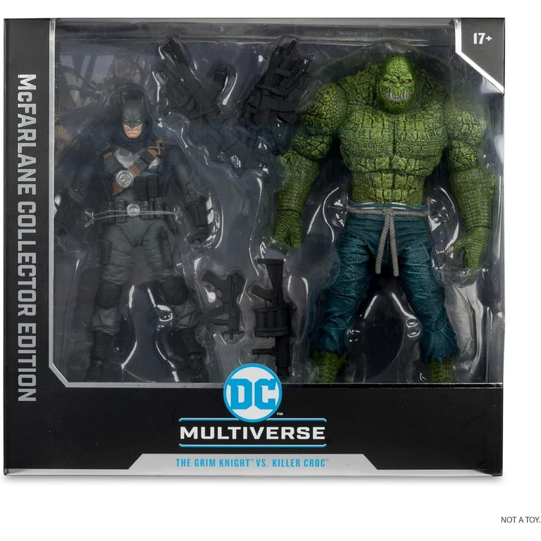 McFarlane DC Multiverse The Grim Knight vs Killer Croc (Dark