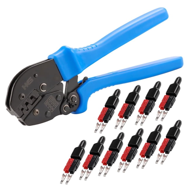 Crimping Tool HKS Ratchet Powerpole, kit de 31 piezas con conectores