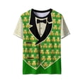 thumbnail image 7 of Ounisa Funny World Women's Holiday Tuxedo T-Shirts Graphic Short Sleeve Novelty Party Costume Top, 7 of 7
