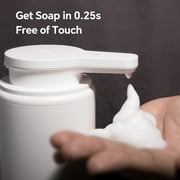Automatic Foaming Soap Dispenser, Rechargeable Touchless Foam Hand Soap Dispenser for Bathroom, Soap Pump for Kitchen, Water-Resistant, Xmas Gift 10oz
