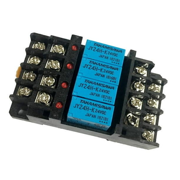 G6B4BND 24VDC Coil Relay Terminal Block, 250V 30VDC 5A,use with JY24H