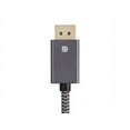 thumbnail image 4 of Monoprice DisplayPort 1.4 EasyPlug Nylon Braided Cable - 12 Feet Gray (10 Pack) 8K@60Hz, HDR Support, Up to 32.4 Gbps, For Laptop PC TV Gaming Monitor, 4 of 4