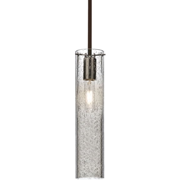 Besa Lighting - Juni 16 - 1 Light Cord Pendant-Bronze Finish-Clear Bubble Glass