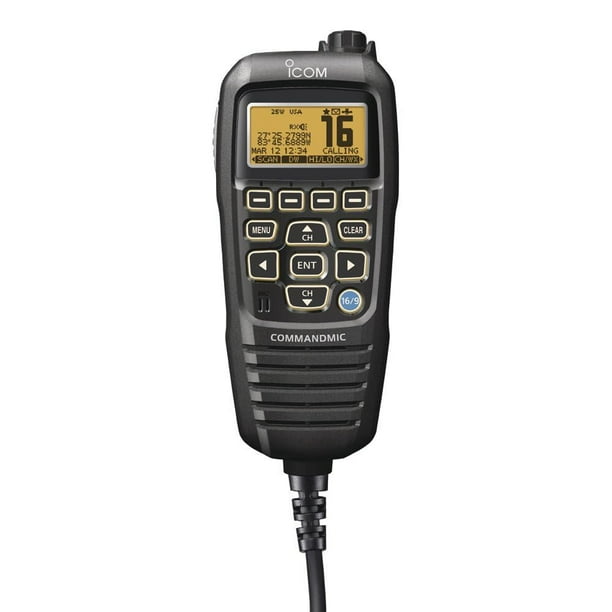 Command Mic Icom HM195B Command Mic IV para M424/506 negro