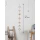 thumbnail image 2 of Wall Decor, Handmade Hammered Gold 36"/91cm 13 Moons Metal Garland Celestial Lunar Phase Cycle Art Shining Hang Ornaments Boho Style Aesthetic Livi, 2 of 3
