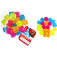 thumbnail image 1 of Familymaid 13114 1 x 1 Po Glaçons Réutilisables&44; Rose&44; Bleu&44; Jaune & Orange - 20 Pièces, 1 of 1