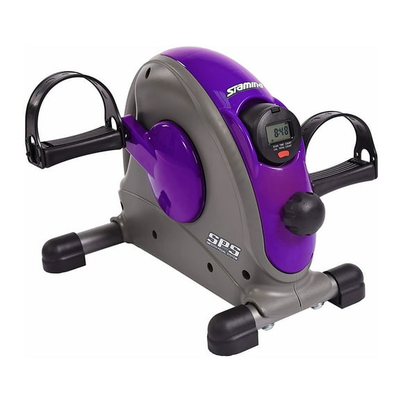 Stamina Mini Exercise Bike with Smooth Pedal System, Purple