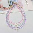 thumbnail image 3 of Gargantilla de cuentas bohemias para mujer, collar hecho a mano con inicial de 26 letras, colgante de concha, cadena de cuello de Color caramelo, accesorios de joyería de moda, 3 of 4