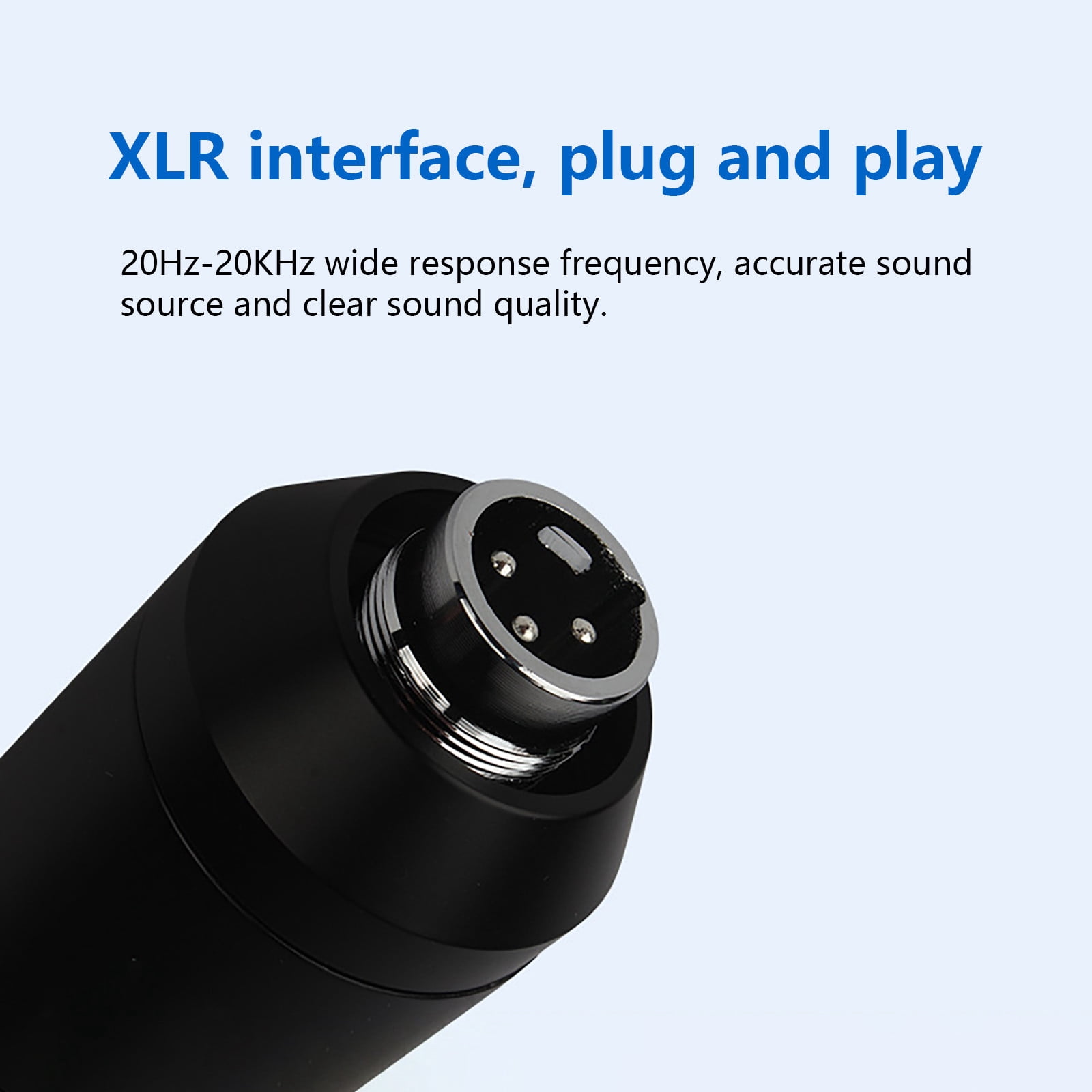 Blasgw BM800 Condenser Microphone USB Sound Card Set Bracket Blowout Proof Recording Live Game Karaoke Broadcasting Special Equipment Multifunctional Wired Microphone Black