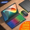 thumbnail image 2 of Funda para Xiaomi Pad 5 Funda de teclado para Xiaomi Mi Pad 5 Pro Funda 2021 ruso español francés Arco Iris Bluetooth teclado Tan Jianjun unisex, 2 of 2