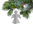 thumbnail image 3 of Christmas Hammered Metal Ornament Angel - Set of 12, 3 of 3