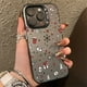 thumbnail image 5 of Funda IMD plateada electrochapada estilo navideño con copos de nieve de invierno para iPhone 16 15 14 11 12 13 Pro Max 7 8 Plus X XS XR, 5 of 5