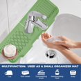 thumbnail image 2 of Fmxomd 17" Longer Faucet Mat for Kitchen Sink [5°Slope Fast Self-draining]Bathroom Kitchen Sink Splash Guard Silicone Sink Faucet Mat Kitchen Sink Area Tidy Splash Faucet Guard Draining Mat, 2 of 9