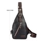 thumbnail image 5 of Mochila bandolera retro de piel sintética para hombre, bolso bandolera con correa de hombro ajustable para desplazamientos diarios., 5 of 8