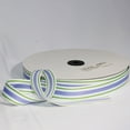 thumbnail image 2 of The Ribbon People White and Purple Striped Woven Grosgrain Craft Ribbon 1" x 55 Yards, 2 of 2