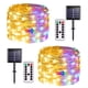 thumbnail image 1 of Guirnalda de luces solares JMEXSUSS, paquete de 2, 100 LED, 10 m, que cambian de color, 1 of 7