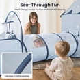 thumbnail image 5 of Tiny Land 3-in-1 Kids Play Tunnel with Tent & Ball Pit Set, Pop Up Crawl Tube for Toddlers, Indoor & Outdoor Playhouse, Foldable Tunnel Set Gift for Boys & Girls, Blue, 5 of 7