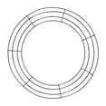 thumbnail image 3 of Metal Wreath Frame Wire Round Wreath Rings Wire Wreath Frame for New Year Party Black 25cm, 3 of 8
