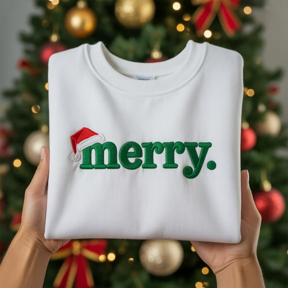 EMBROIDERED Family Christmas Sweatshirts, Matching Christmas Family Shirts, Custom Christmas Shirt, Christmas Crew Shirt, Christmas Matching