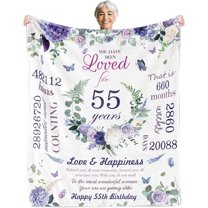 50th Birthday Gifts for Women, Women 50th Birthday Decorations, 50th Birthday Gifts for Her, Birthday Blanket Birthday Gifts Ideas for Grandma, Mom, Sister, Wife, Friend, Aunt, Soft Blanket 50’’X60’’