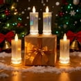 thumbnail image 2 of 8PC LED Crystal Candle Lights - Flameless Pillar Set, 2 of 6
