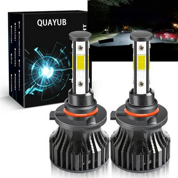 9012 LED Headlight High/Lo Beam Bulbs 6000k White for Chrysler 200 300 2011-2015