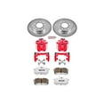 thumbnail image 2 of PowerStop Rear Z26 Street Warrior Brake Pad and Rotor Kit with Red Powder Coated Calipers Fits: AUDI Select Models KC3093-26, 2 of 4